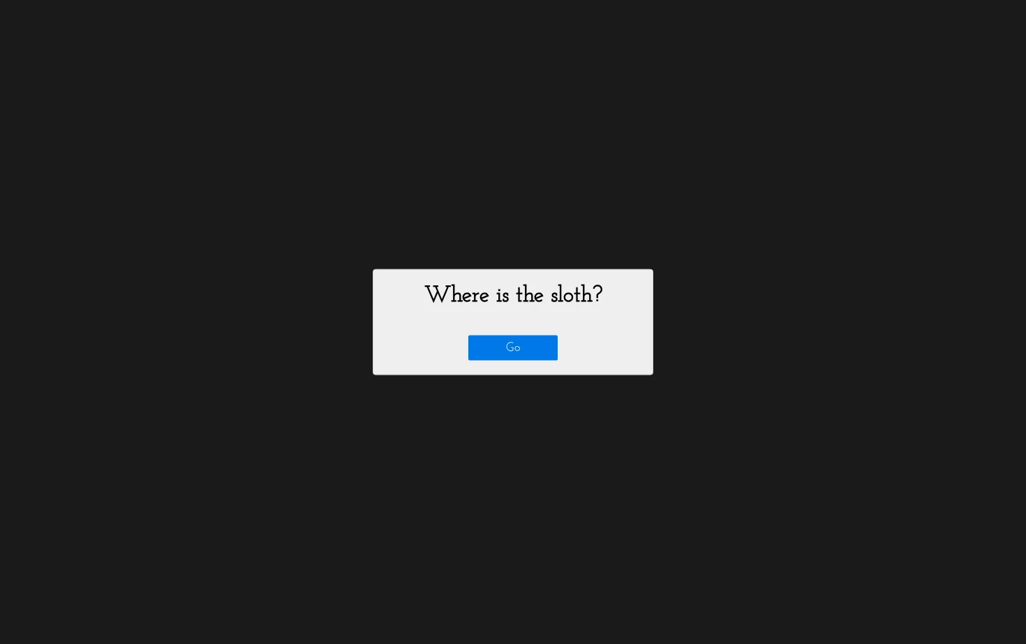 Where is the Sloth? 页面快照